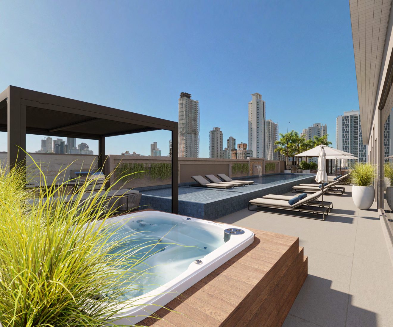 Piscina principal do 14 Bis Home Club