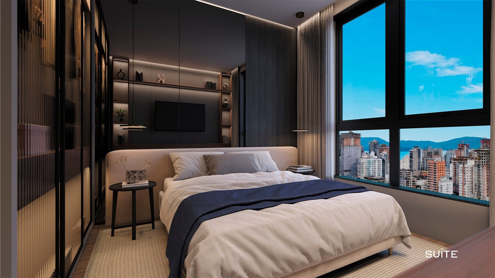 Suíte de apartamento no Falcon Sky Tower