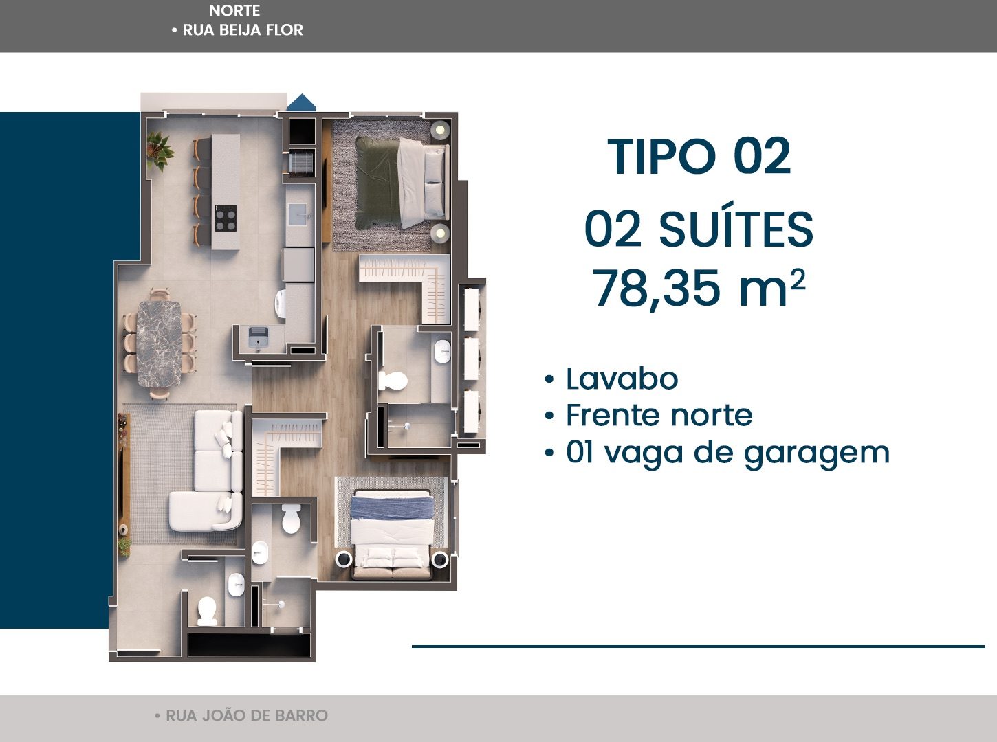 Planta Tipo 02 do Falcon Sky Tower