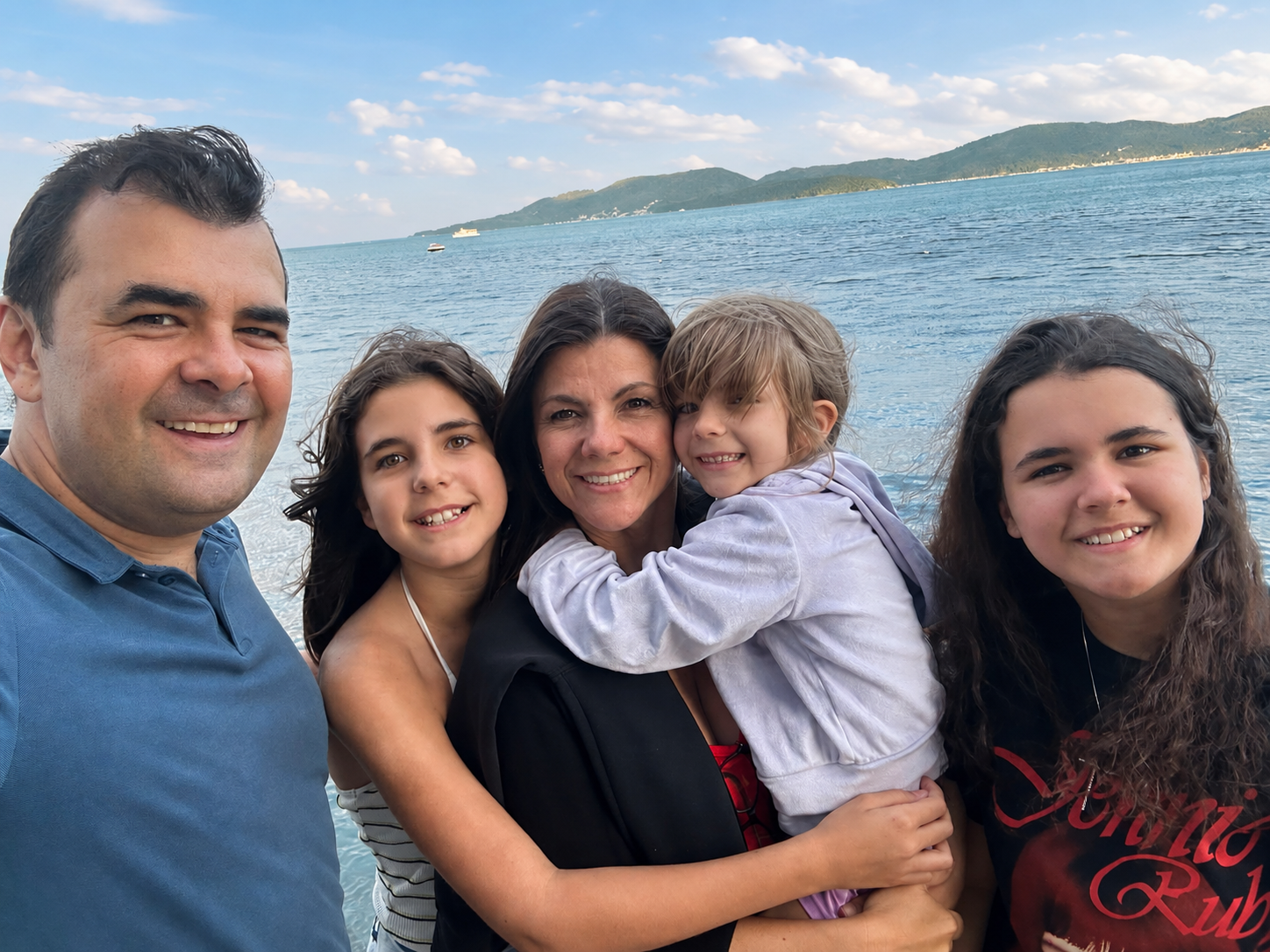 Rafael Siqueira com sua família