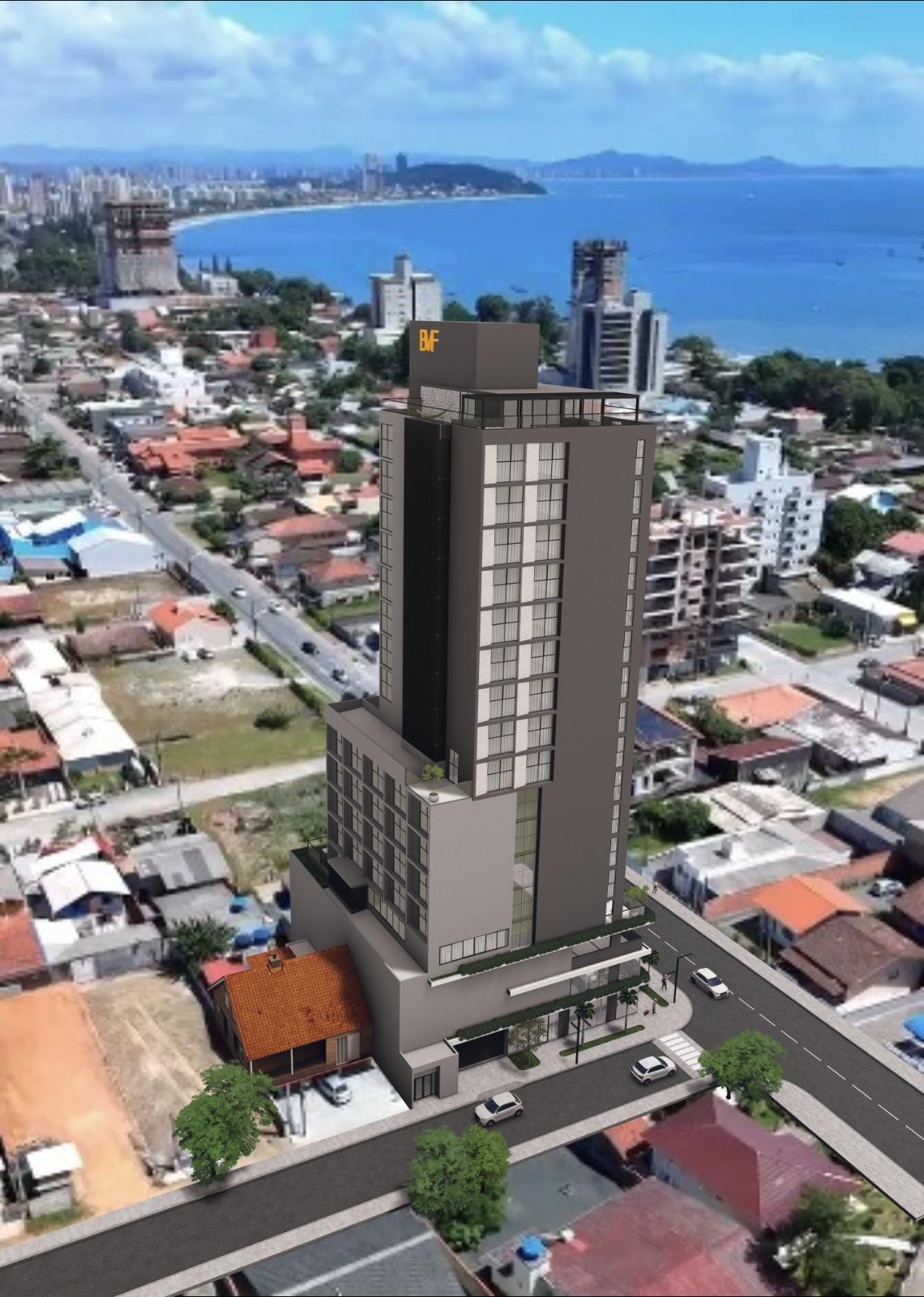 Fachada do Park Beach Studios em Penha, Santa Catarina